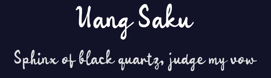 Uang Saku by wepfont.com — Script Handwritten Font — thumbnail 2