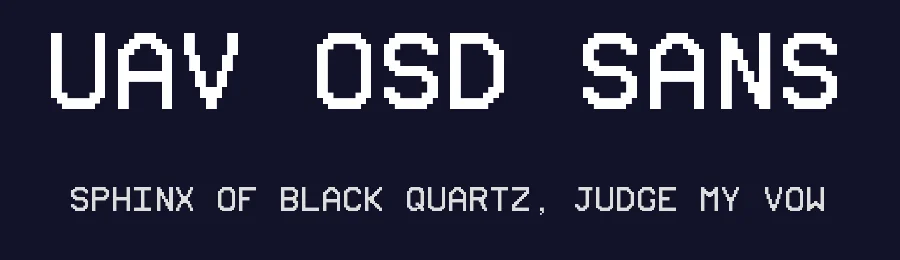 UAV OSD Sans by Nicholas Kruse — Display Font — thumbnail 2