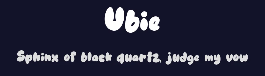 Ubie by Typefactoryco — Decorative Font — thumbnail 2
