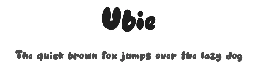 Ubie by Typefactoryco — Decorative Font