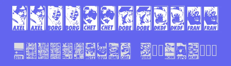Ubuy Iconic by Gabriel Santee — Dingbats Font — thumbnail 3