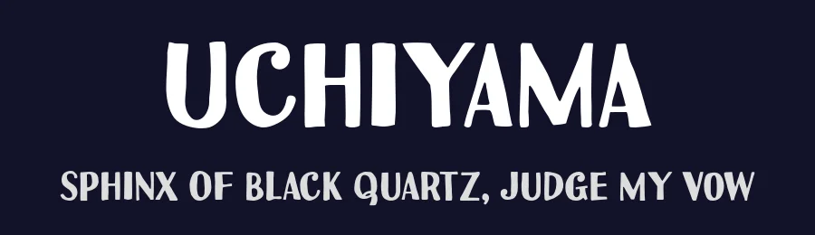 Uchiyama by Typodermic Fonts — Decorative Font — thumbnail 2