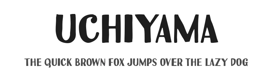 Uchiyama by Typodermic Fonts — Decorative Font
