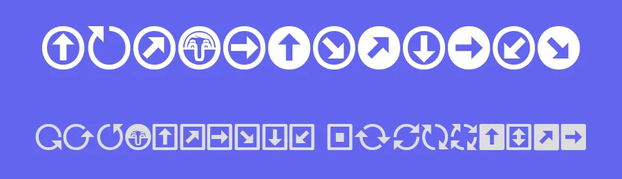 Uchrony Arrows by deFharo — Dingbats Font — thumbnail 3