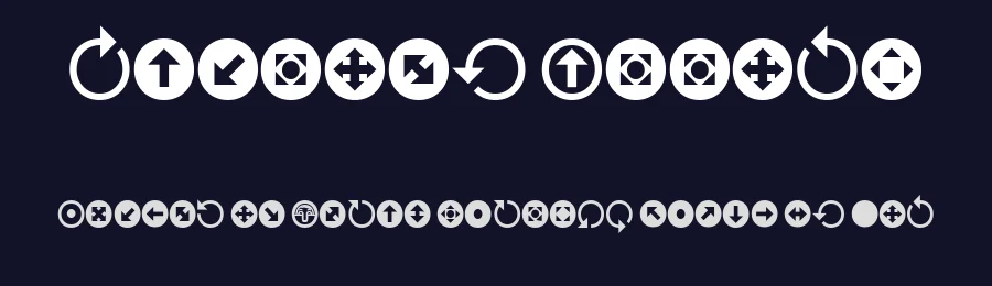 Uchrony Arrows by deFharo — Dingbats Font — thumbnail 2