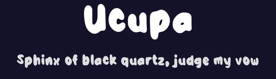 Ucupa by wepfont.com — Decorative Font — thumbnail 2