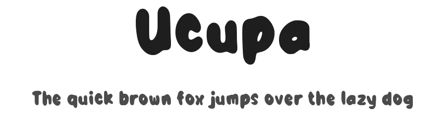 Ucupa by wepfont.com — Decorative Font