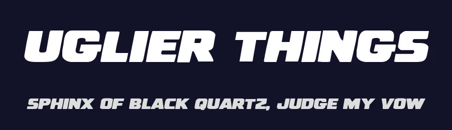 Uglier Things by Iconian Fonts — Decorative Font — thumbnail 2
