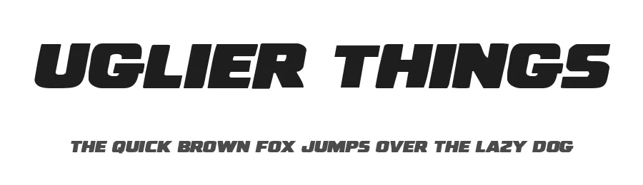 Uglier Things by Iconian Fonts — Decorative Font