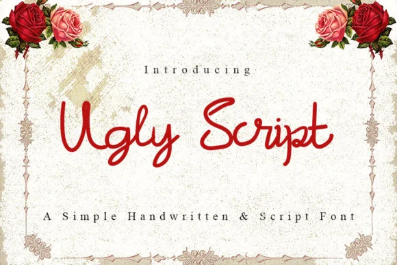 Ugly Script Font by Slenting Art — Script Handwritten Font