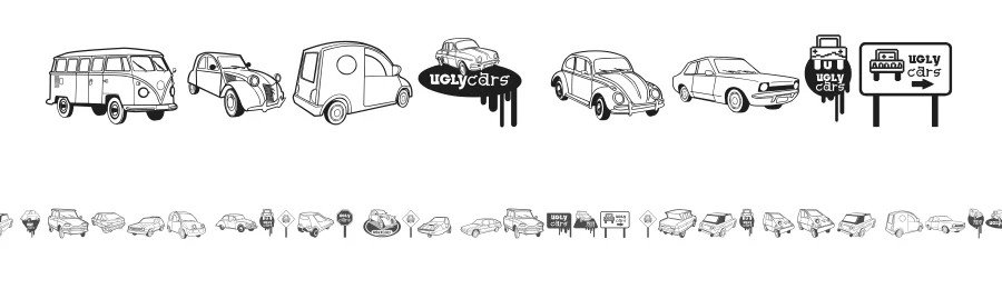 Ugly Cars by Galdino Otten Fonts — Dingbats Font