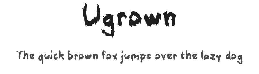 Ugrown by wepfont.com — Decorative Font