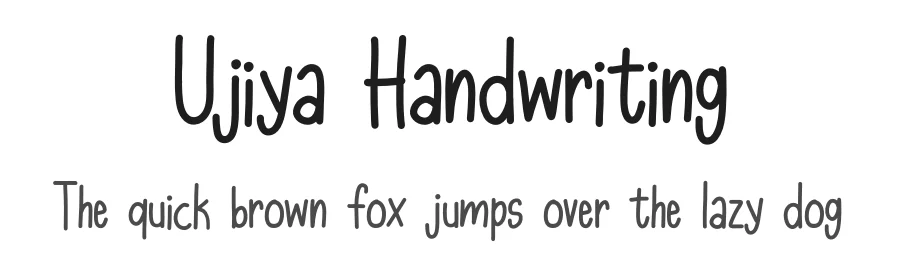 Ujiya Handwriting