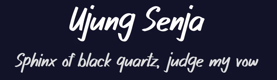 Ujung Senja by Pinisiart — Script Handwritten Font — thumbnail 2