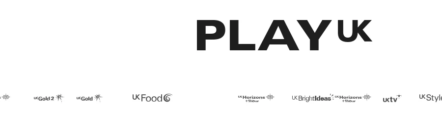 UK TV logos by mtda for The TV Room — Dingbats Font