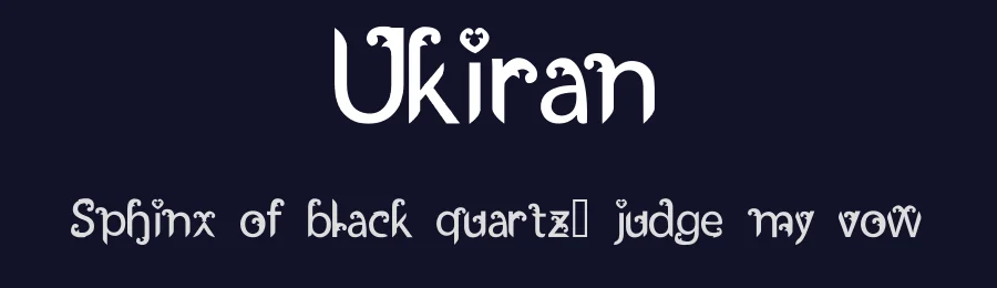 Ukiran by Suryo Wahono — Decorative Font — thumbnail 2