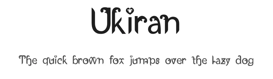Ukiran by Suryo Wahono — Decorative Font