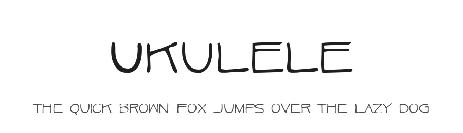 Ukulele by Elling Lien β Decorative Font