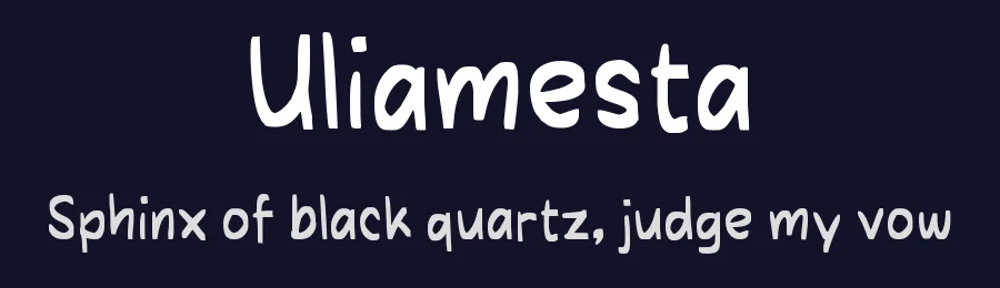 Uliamesta by wepfont.com — Script Handwritten Font — thumbnail 2
