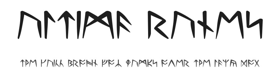 Ultima Runes by Micro Dragon — Dingbats Font