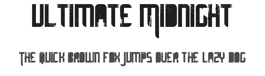 Ultimate Midnight by Segments Design (aka Last Soundtrack) — Decorative Font