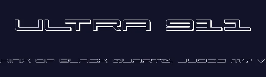 Ultra 911 by Iconian Fonts — Display Font — thumbnail 2