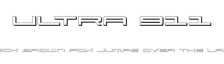Ultra 911 by Iconian Fonts β Display Font