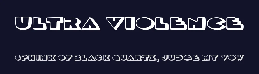 Ultra Violence by Woodcutter — Decorative Font — thumbnail 2
