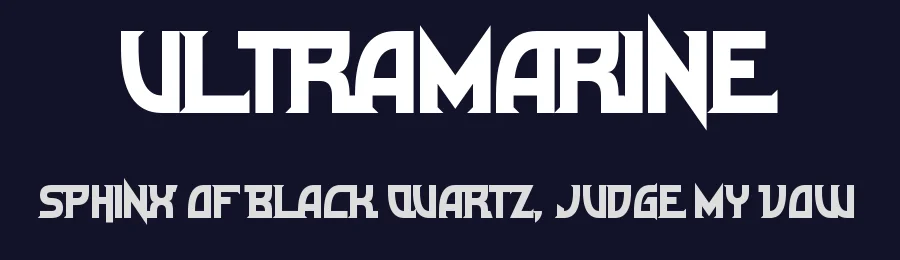 Ultramarine by Chequered Ink — Decorative Font — thumbnail 2