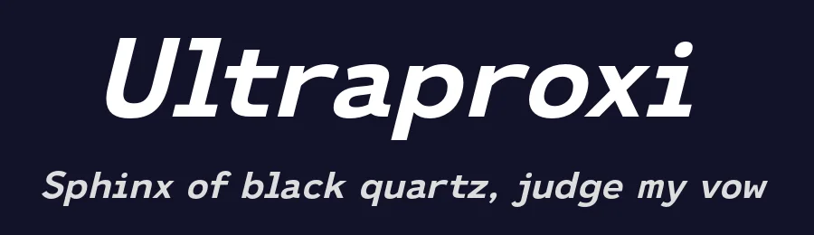 Ultraproxi by Typodermic Fonts — Sans Serif Font — thumbnail 2