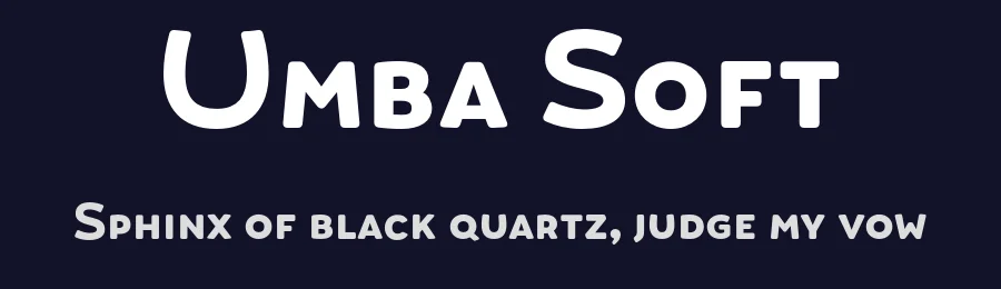 Umba Soft by Anita Jürgeleit — Sans Serif Font — thumbnail 2
