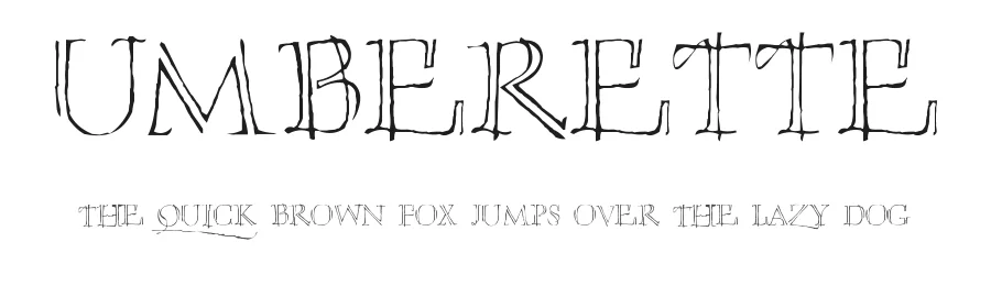 Umberette by Pearlygates — Decorative Font