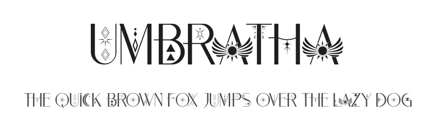 Umbratha by Kong Font — Decorative Font