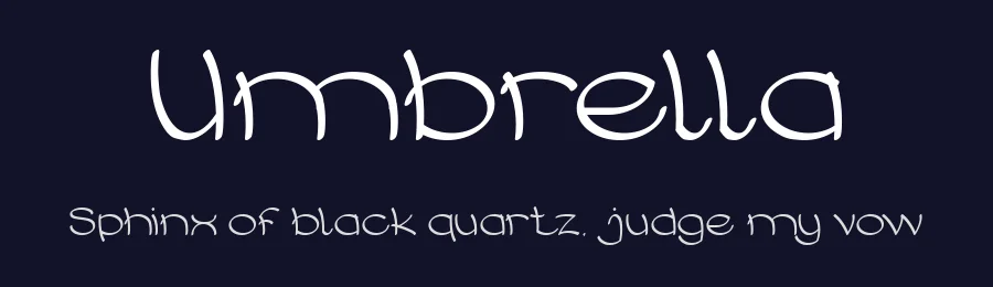 Umbrella by weknow — Decorative Font — thumbnail 2