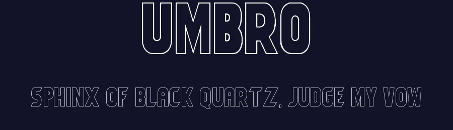 Umbro by Jayson Gabler — Display Font — thumbnail 2
