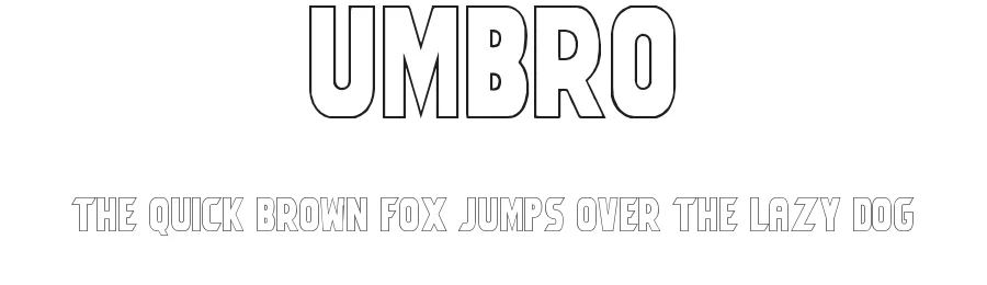 Umbro by Jayson Gabler — Display Font