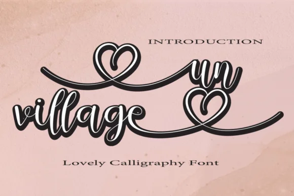 Un Village Font by WinType — Script Handwritten Font