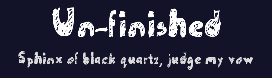 Un-finished by Calvin — Script Handwritten Font — thumbnail 2