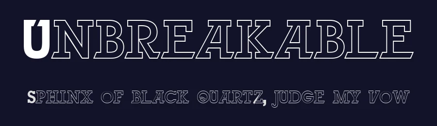 Unbreakable by Segments Design (aka Last Soundtrack) — Decorative Font — thumbnail 2