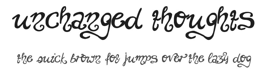 Unchanged Thoughts