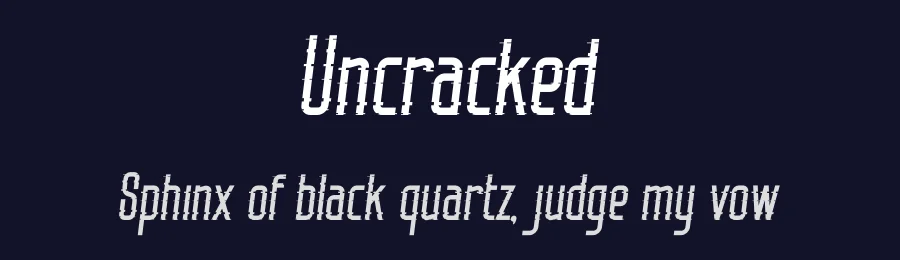Uncracked by Typefactoryco — Decorative Font — thumbnail 2