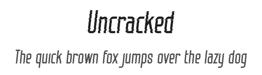 Uncracked by Typefactoryco — Decorative Font