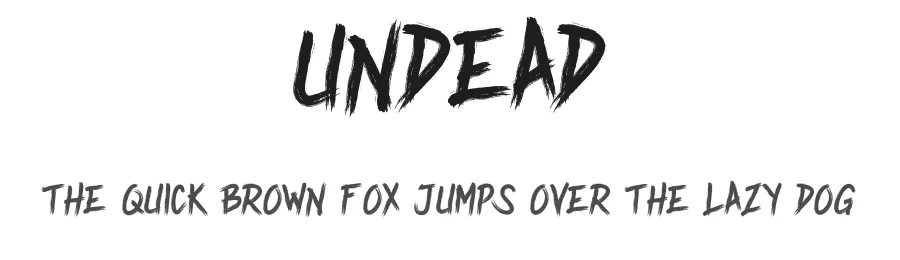Undead by STS Lifestyle — Decorative Font