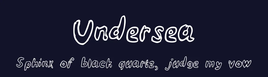 Undersea by Winter Design Studio — Decorative Font — thumbnail 2