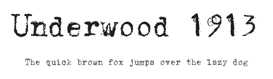 Underwood 1913