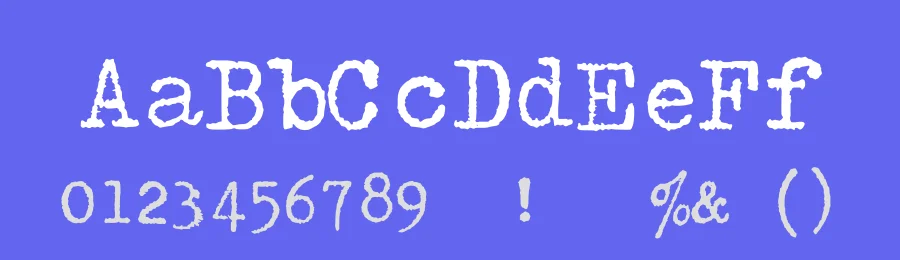 Underwood 319 by Julien Gagne — Decorative Font — thumbnail 3