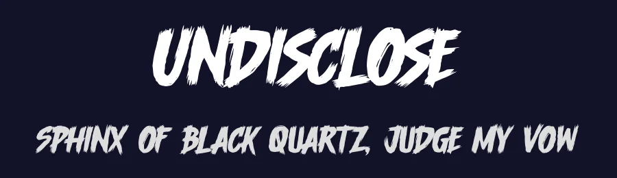 Undisclose by Gassstype — Decorative Font — thumbnail 2