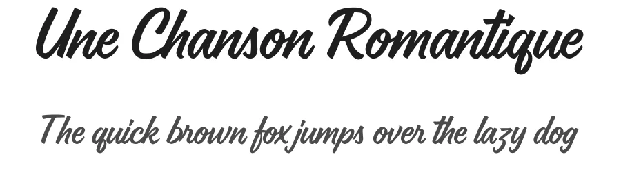 Une Chanson Romantique