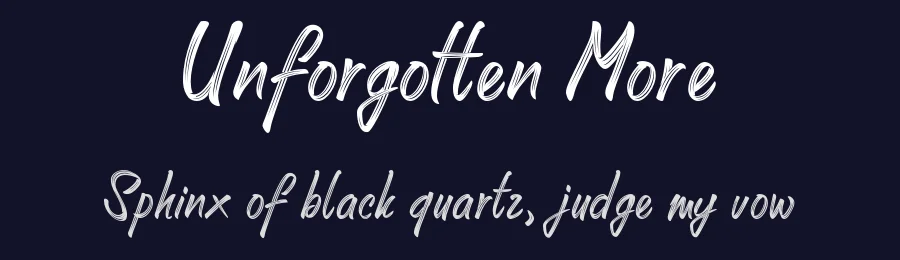 Unforgotten More by Onne Hermawan — Script Handwritten Font — thumbnail 2