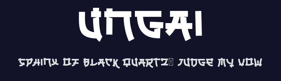 Ungai by Tokokoo Studio — Decorative Font — thumbnail 2